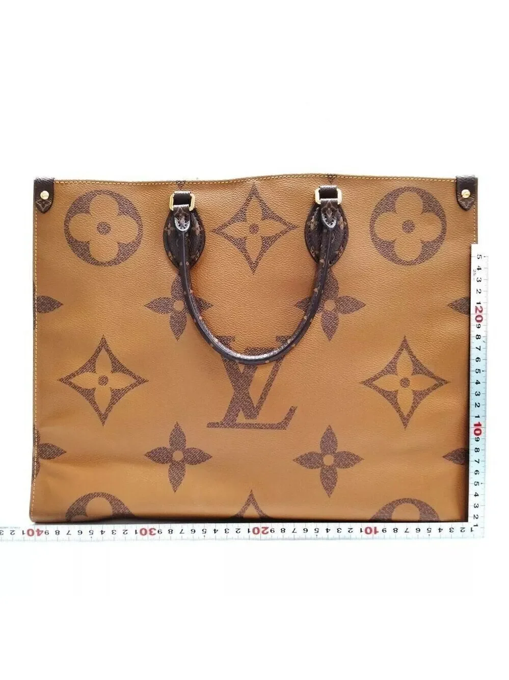 100% Authentic Louis Vuitton  On the Go GM Brown Monogram Giant Tote Bag